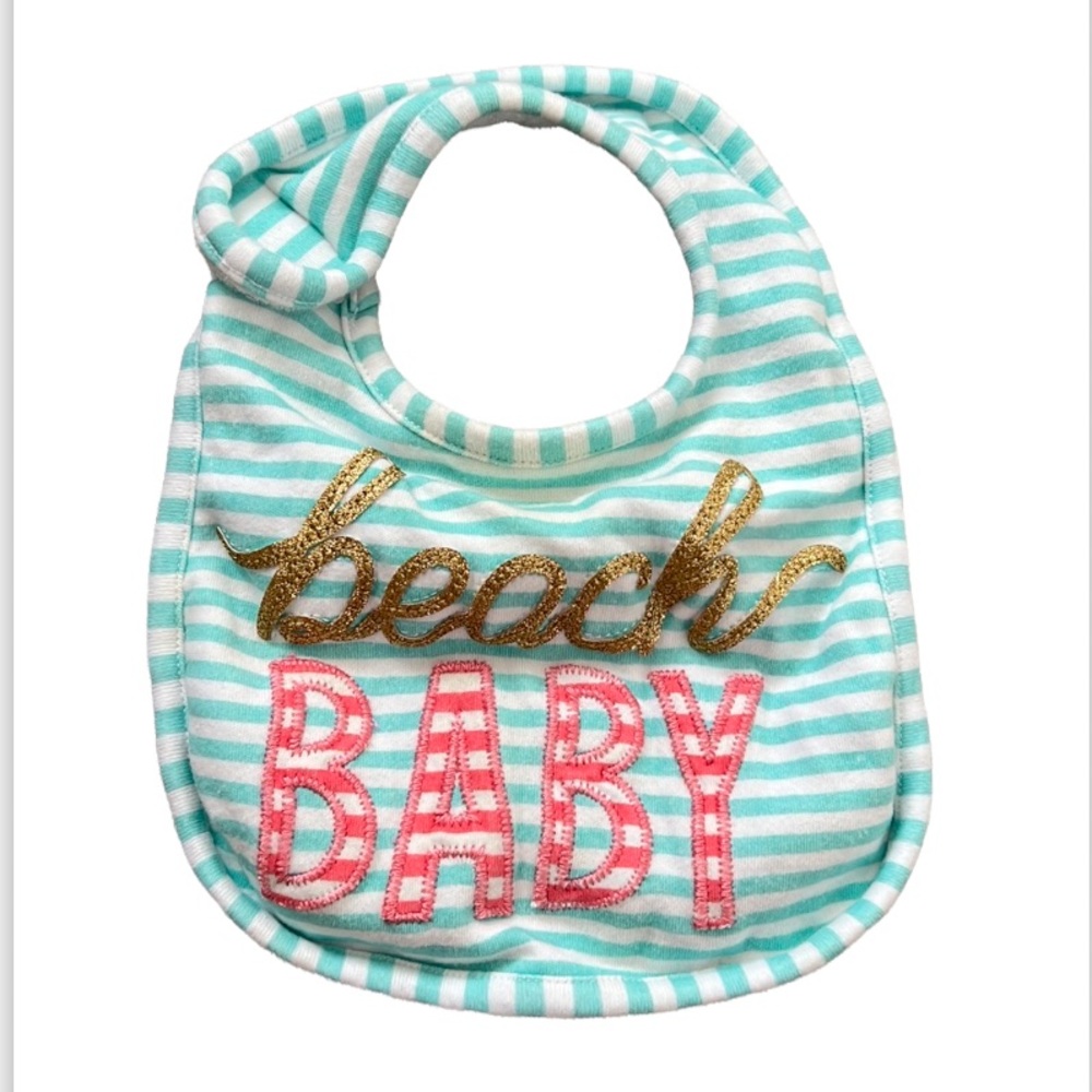 Mud Pie beach baby bib